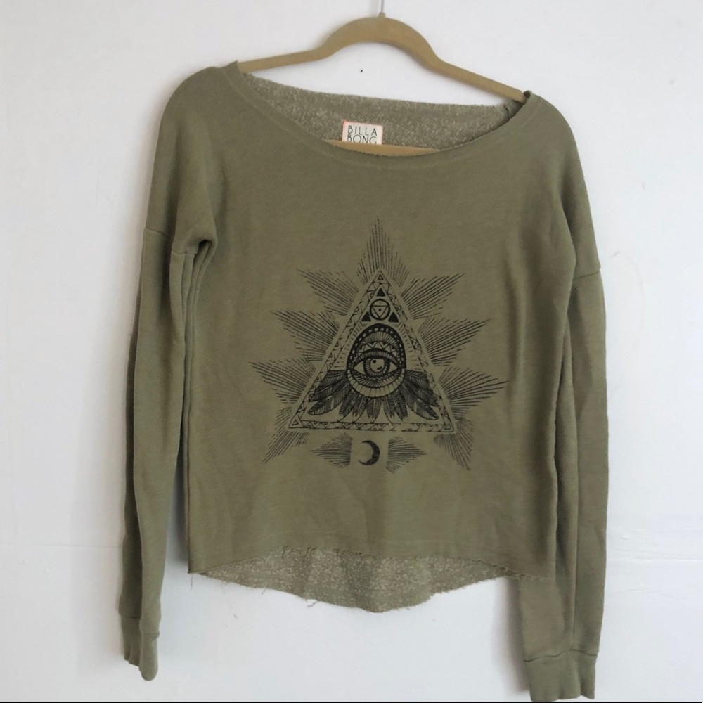 Billabong off shoulder sweatshirt